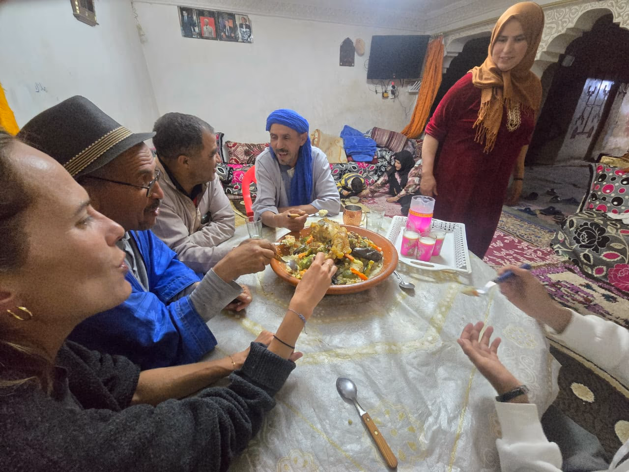 Repas traditionnel chez l'habitant