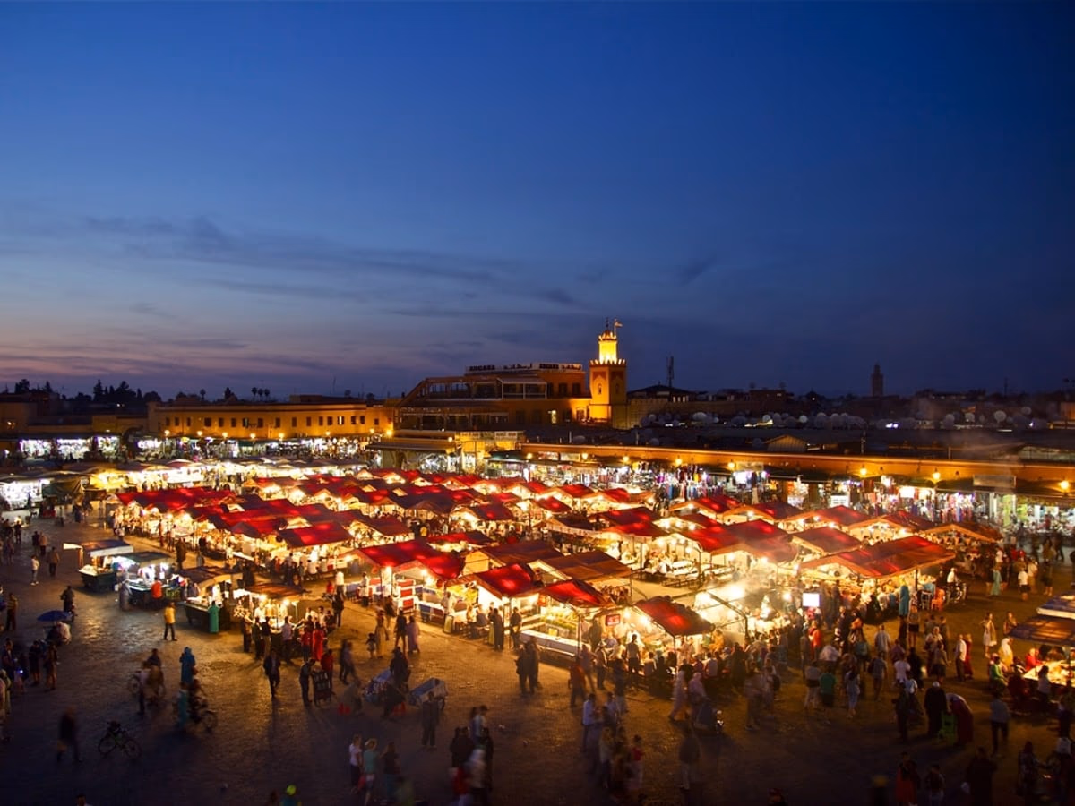 Carte / vue de Marrakech